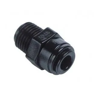 Műanyag átmeneti csatlakozó ø10mm x 1/2" külső menettel