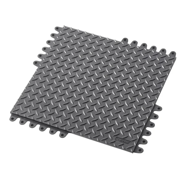 De-Flex® ESD Nitril FR 574 Notrax elektrosztatikus kisülés elleni szőnyegek Fekete 45cm x 45cm