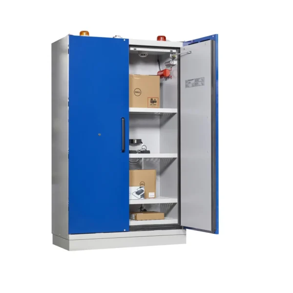 EN lítium akkumulátor biztonsági szekrények - 90 perc 226-LT Justrite lítium-ion szekrény 207 x 120 x 60 cm